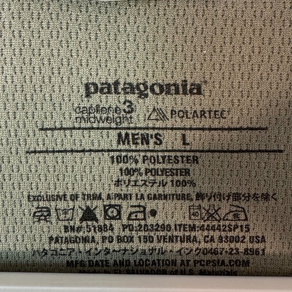 Patagonia Men's Capilene® Midweight Zip-Neck Pullover - Picture 3 of 3